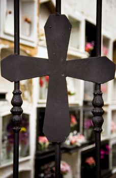 details of an old cemetery in Asturias, Spain