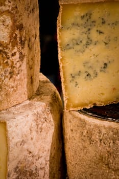 spanish cheese in a market