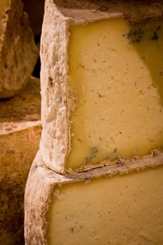 spanish cheese in a market