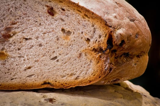 fresh bread in a market