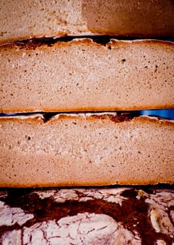 fresh bread in a market