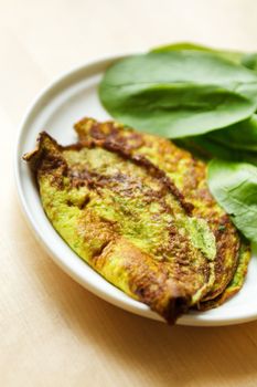 omelet with spinach 