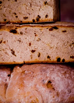 fresh bread in a market