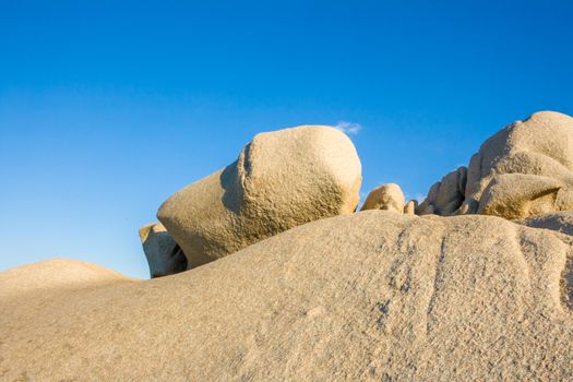 bizarre rocks at Capo Testa, Sardinia, Italy