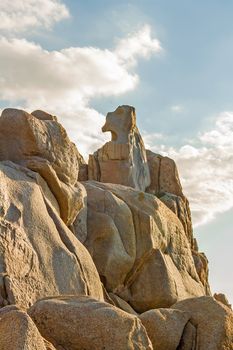 bizarre rocks at Capo Testa, Sardinia, Italy