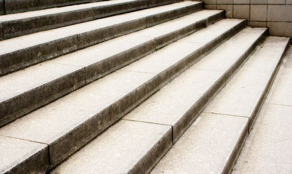  gray vintage granite stairs