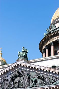 part of the Cathedral of St Isaak , St Petersburg, Russia