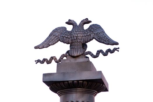 monument of a bicephalous eagle