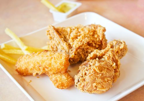 fried chicken on a plate