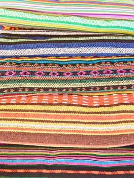 Colorful african peruvian style rug surface close up. More of this motif & more textiles in my port.