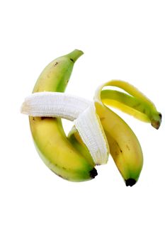 two ripe fresh tropical Bananas fruit