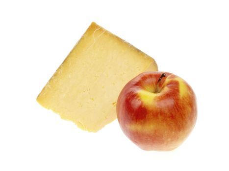 Cheshire Cheese with Red Apple