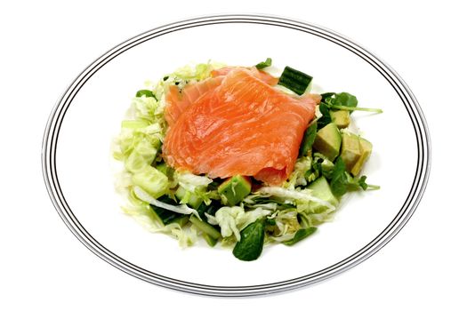 Smoked Salmon and Avocado Salad