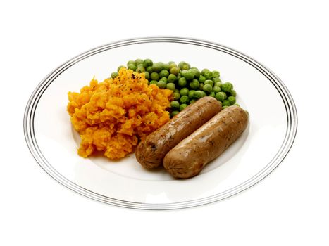 Vegetarian Sausages with Vegetables