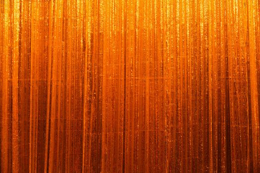 Golden curtain in party room