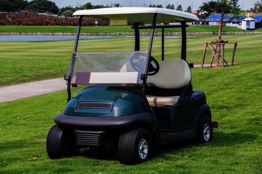 Golf cart or club car at golf course