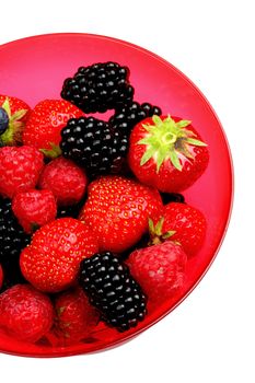 Bowl of Mixed Summer Berries