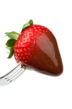 Strawberry in Chocolate Sauce