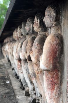 Statue of deity in the Historical Park of Sukhothai, Thailand