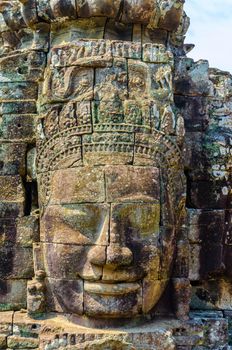 Faces of Bayon tample. Ankor wat. Cambodia.