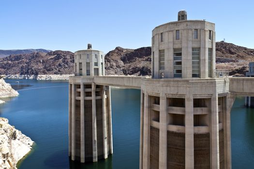 Hoover Dam electrical power plant  Nevada.