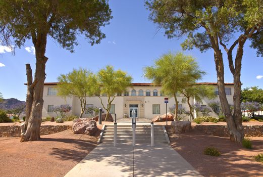 State offices in downtown boulder city Nevada.