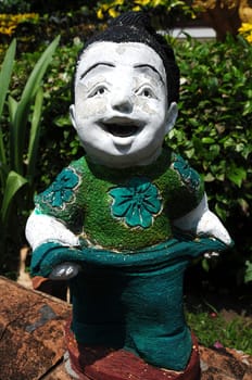 Smiling lovely Thai Greeting doll for welcome