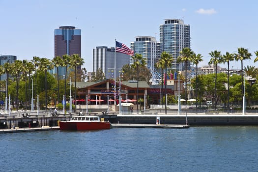 Long Beach architecture and marina.