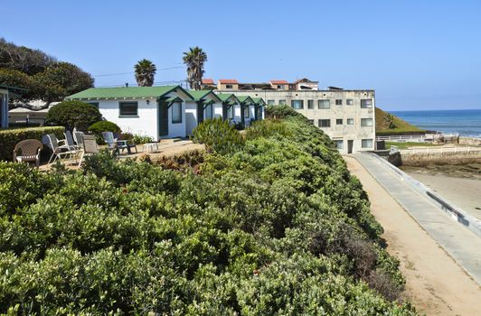 Bungalows and ocean view Point Loma San Diego california.