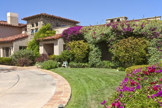 Colorful home in Point Loma San Diego california. 