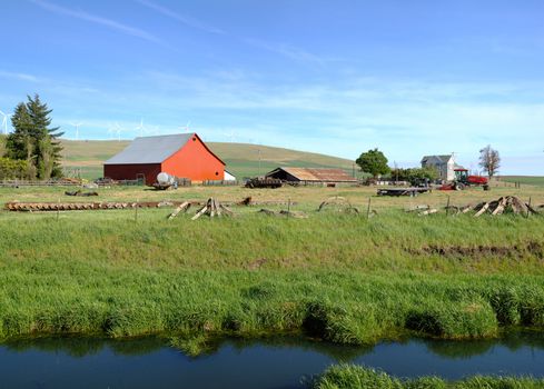 The country farm in rural Washington state.