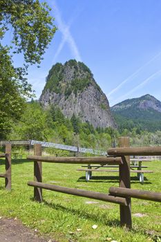 Beacon Rock state park Columbia River Gorge WA.