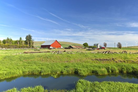 The country farm in rural Eastern Washington state.