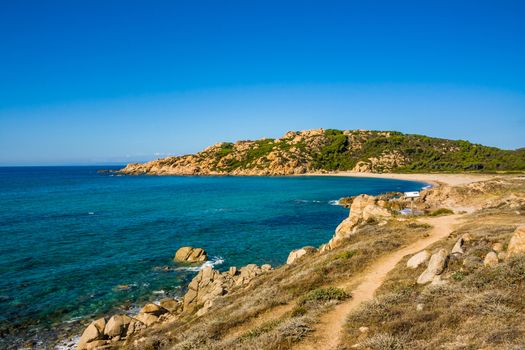 Idyllic Sardinian bay in the north of Sardinia
