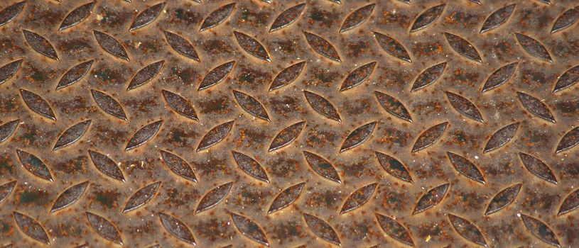 Rust on steel plate background