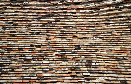 old home roof use for background, Chiangmai Thailand