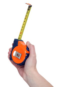 hand holding meter