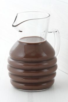 Delicious, nutritious and fresh Chocolate milk jar, made with organic real cocoa mass