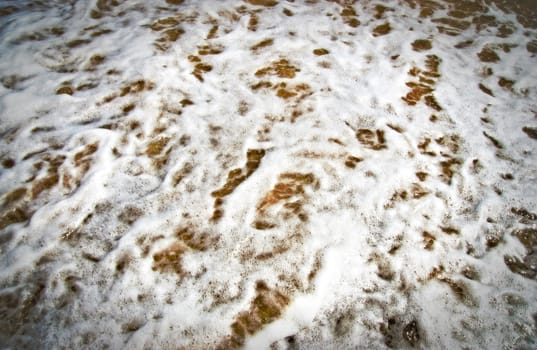 pattern of sea foam