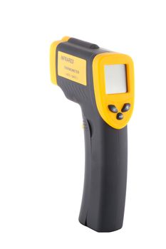 infrared thermometer on a white background, isolated object