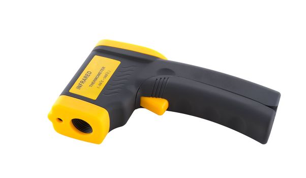 infrared thermometer on a white background, isolated object