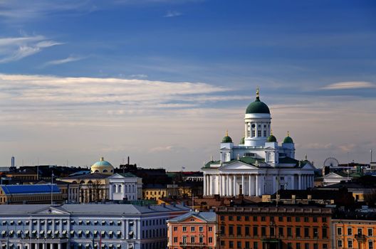 View of the city of Helsinki. Finland.