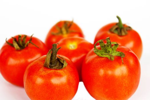 fresh tomato isolated on white background