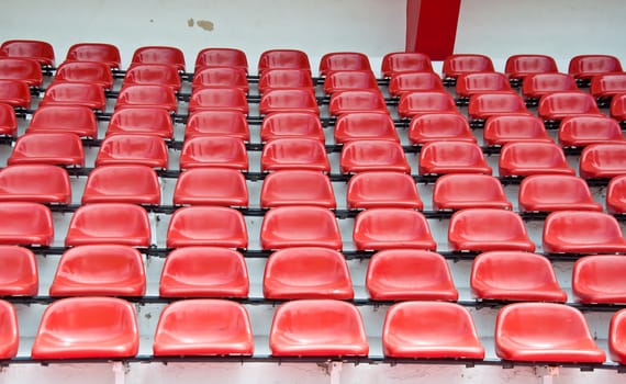 empty chair in soccer stadium