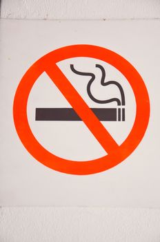 no smoking sign for warning