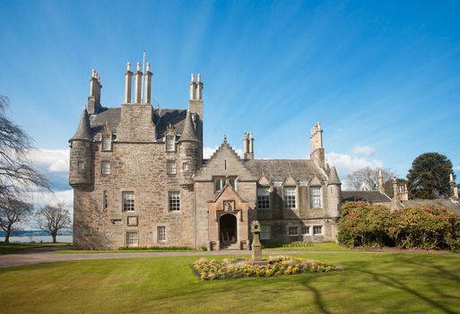 The Lauriston Castle From Edinburgh, Scotland (Front view)