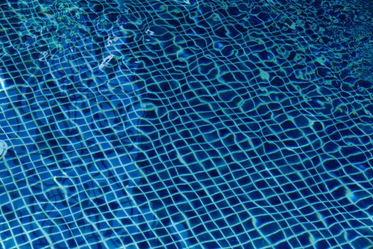 Water reflection in swimming pool