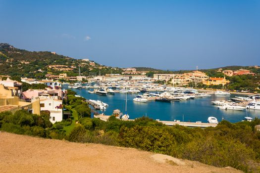 Harbor in Porto Cervo, Sardinia, Italy