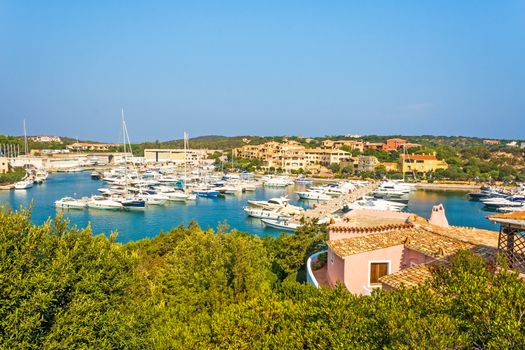 Harbor in Porto Cervo, Sardinia, Italy