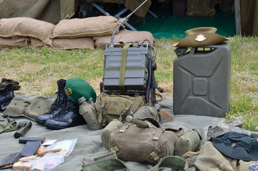 Australian army camp equipment